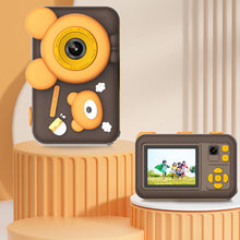 Заредете изображение във визуализатора на галерията – Digital camera for children D32 Mouse with tripod brown
