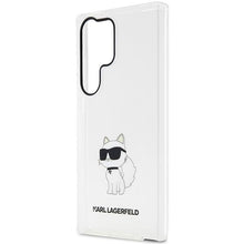Заредете изображение във визуализатора на галерията – Karl Lagerfeld KLHCS23LHNCHTCT S23 Ultra S918 transparent hardcase Ikonik Choupette
