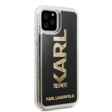 Заредете изображение във визуализатора на галерията – Karl Lagerfeld KLHCN58KAGBK iPhone 11 Pro czarny/black Karl logo Glitter
