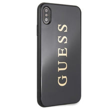Заредете изображение във визуализатора на галерията – Guess GUHCI65TGGGBK iPhone Xs Max czarny/black hard case Classic Double Layer Glitter
