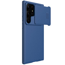 Заредете изображение във визуализатора на галерията – Nillkin CamShield S Case for Samsung Galaxy S23 Ultra Armored Cover Camera Cover blue

