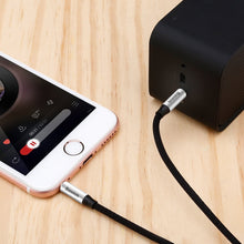 Заредете изображение във визуализатора на галерията – Baseus Yiven M30 stereo AUX audio cable 3.5 mm male mini jack 1.5m red-black (CAM30-C91)
