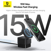 Заредете изображение във визуализатора на галерията – Baseus BS-W531 MagSafe / Qi USB-C 20W wireless charger - black
