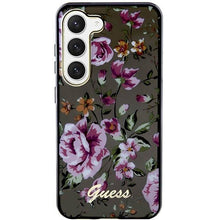 Заредете изображение във визуализатора на галерията – Guess GUHCS23SHCFWSK S23 S911 black/black hardcase Flower Collection
