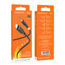 Заредете изображение във визуализатора на галерията – Borofone Cable BL18 - jack 3,5mm to Lightning - 1 metr black
