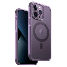Заредете изображение във визуализатора на галерията – Uniq Combat iPhone 14 Pro 6.1" case Magclick Charging purple/fig purple
