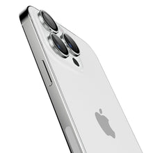 Заредете изображение във визуализатора на галерията – SPIGEN OPTIK.TR ”EZ FIT” camera protector 2-pack for IPHONE 14 PRO / 14 PRO MAX silver
