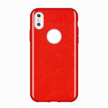 Заредете изображение във визуализатора на галерията – Wozinsky Glitter Case Shining Cover for iPhone XS Max red
