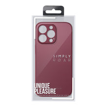 Заредете изображение във визуализатора на галерията – Roar matte glass гръб за iphone 13 pro max claret
