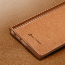 Заредете изображение във визуализатора на галерията – Dux Ducis Grit case for Samsung Galaxy S23 Ultra elegant cover made of artificial leather MagSafe brown
