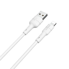 Заредете изображение във визуализатора на галерията – Borofone Cable BX30 Silicone - USB to Lightning - 2,4A 1 metre white
