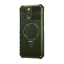 Заредете изображение във визуализатора на галерията – Tel Protect Armor Magsafe Metal Ring Case for Iphone 12 Pro Max green
