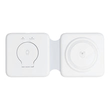 Заредете изображение във визуализатора на галерията – Wireless charger Qi 3in1 15W P14 working with MagSafe white
