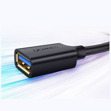 Заредете изображение във визуализатора на галерията – Ugreen cable extension cord adapter USB 3.0 (female) - USB 3.0 (male) 1m black (10368)
