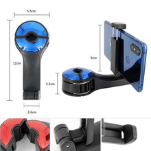 Заредете изображение във визуализатора на галерията – Hanger / hook / organizer for shopping on the headrest + mobile holer hm-589 blue - TopMag
