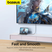 Заредете изображение във визуализатора на галерията – Baseus High Definition Series USB-C to DisplayPort 1.4 8K 60Hz Unidirectional Cable 1.5m - Black
