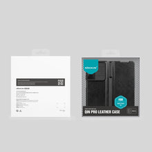 Заредете изображение във визуализатора на галерията – Nillkin Qin Leather Pro Samsung Galaxy Z Fold 5 Leather Flip Case with Camera Cover - Black
