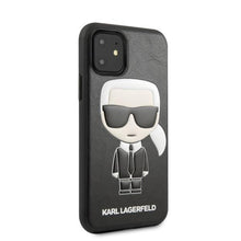 Заредете изображение във визуализатора на галерията – Karl Lagerfeld KLHCN61IKPUBK iPhone 11 6,1" / Xr hardcase czarny/black Ikonic Karl Fullbody
