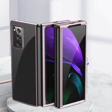 Заредете изображение във визуализатора на галерията – Plating Case hard case Electroplating frame Cover for Samsung Galaxy Z Fold 2 5G pink
