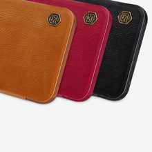 Заредете изображение във визуализатора на галерията – Nillkin Qin Leather Flip Wallet Case for Samsung Galaxy A34 5G | Brown
