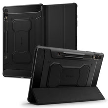 Заредете изображение във визуализатора на галерията – Spigen RUGGED ARMOR "PRO" GALAXY TAB S9+ PLUS 12.4 X810 / X816B BLACK
