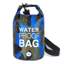 Заредете изображение във визуализатора на галерията – Waterproof Dry Bag Type 1 5L blue camouflage
