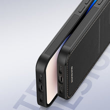 Заредете изображение във визуализатора на галерията – 3 in 1 Case for iPhone 14 Pro with MagSafe Wallet RFID Blocking Stand Dux Ducis Rafi Mag - Black
