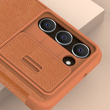 Заредете изображение във визуализатора на галерията – Nillkin Qin Leather Pro Case for Samsung Galaxy S23+ flip cover camera cover black
