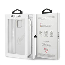 Заредете изображение във визуализатора на галерията – Guess GUHCP12MLSVSCR iPhone 12/12 Pro 6,1" kremowy/cream hardcase Script Vintage
