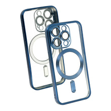Заредете изображение във визуализатора на галерията – Metallic Magsafe Case for Iphone 14 Blue
