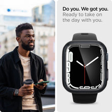 Заредете изображение във визуализатора на галерията – Spigen Ultra Hybrid case for Apple Watch 7 / 8 / 9 (45 mm) - transparent gray

