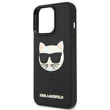 Заредете изображение във визуализатора на галерията – Karl Lagerfeld KLHCP13XCH3DBK 13 Pro Max 6,7" czarny/black hardcase 3D Rubber Choupette
