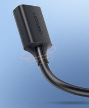Заредете изображение във визуализатора на галерията – Ugreen cable cord extension adapter USB 3.0 (female) - USB 3.0 (male) 2 m black (US129 10373)
