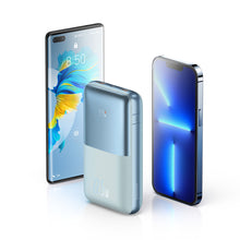 Заредете изображение във визуализатора на галерията – Baseus Power Bank 20000mAh Bipow Pro - 2xUSB + Type C - 5A 22,5W with USB to Type C cable (PPBD030003) blue
