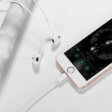 Заредете изображение във визуализатора на галерията – HOCO earphones wired oryginal series for Apple iPhone Lightning 8-pin M80 (20 pcs/set)
