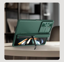 Заредете изображение във визуализатора на галерията – Nillkin CamShield Fold Case for Samsung Galaxy Z Fold 5 5G green (bracket)
