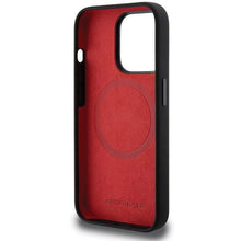 Заредете изображение във визуализатора на галерията – AMG Silicone Large Rhombuses Pattern MagSafe case for iPhone 15 Pro - black
