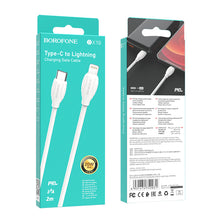 Заредете изображение във визуализатора на галерията – Borofone Cable BX19 Double-speed - Type C to Lightning - PD 20W 3A 2 metres white
