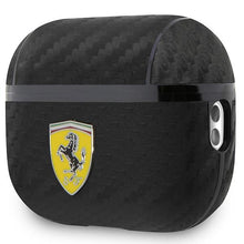 Заредете изображение във визуализатора на галерията – Ferrari FESAP2CABK AirPods Pro 2 cover black/black On Track PU Carbon
