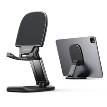 Заредете изображение във визуализатора на галерията – Joyroom JR-ZS371 foldable stand for tablet phone with height adjustment - black
