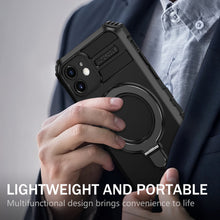 Заредете изображение във визуализатора на галерията – Tel Protect Armor Magsafe Metal Ring Case for Iphone 12 black
