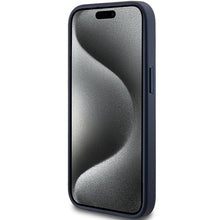 Заредете изображение във визуализатора на галерията – Original Case GUESS hardcase 4G Triangle Metal Logo GUHCP15MPG4GPB for Iphone 14 Plus/ 15 Plus blue

