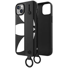 Заредете изображение във визуализатора на галерията – Adidas OR Hand Strap Case iPhone 14 Plus 6.7" black-white/black-white 50215
