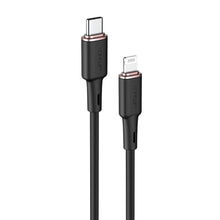 Заредете изображение във визуализатора на галерията – Acefast cable type c to lightning 8-pin mfi 3a pd30w c2-01 silicone 1,2m black
