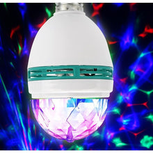 Заредете изображение във визуализатора на галерията – Disco LED bulb Mini Party light RGB rotating E27 LBMPL
