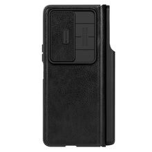Заредете изображение във визуализатора на галерията – Nillkin Qin Leather Pro Case for Samsung Galaxy Z Fold 4 cover with a cover for the camera and a place for the stylus black
