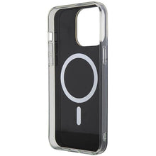 Заредете изображение във визуализатора на галерията – Guess IML Iridescent MagSafe case for iPhone 15 Pro - black
