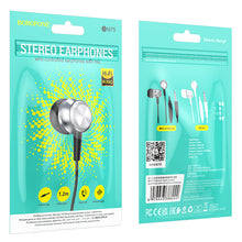 Заредете изображение във визуализатора на галерията – Borofone Earphones BM75 Platinum Metal grey

