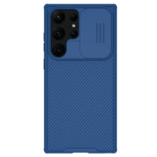Заредете изображение във визуализатора на галерията – Nillkin CamShield Pro Case for Samsung Galaxy S23 Ultra cover with camera cover blue
