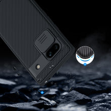 Заредете изображение във визуализатора на галерията – Google Pixel 7a Armored Case with Camera Cover Nillkin CamShield Pro Case - Black
